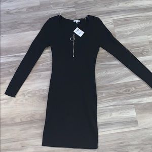 Black bodycon dress (stretches to size)